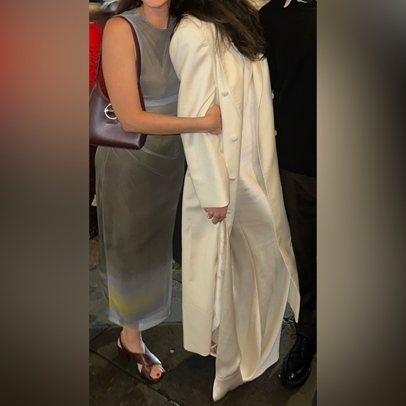 Magda Butrym white Double Breasted wool coat - Picture 7 of 8